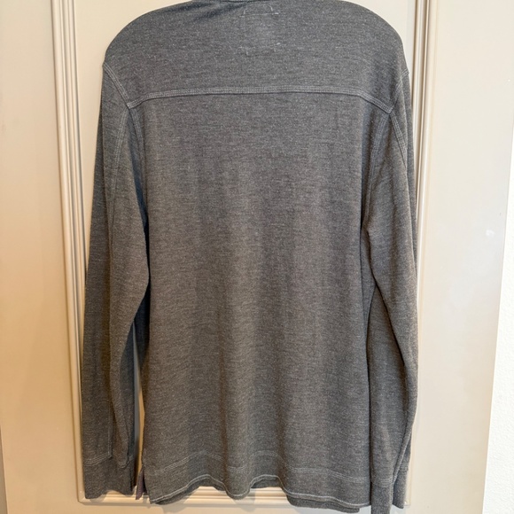 TRUE GRIT Daybreak 1/4 Zip Pullover Top Khaki Brown Gray Size Medium M - Picture 5 of 11
